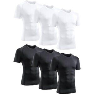 Compression Baselayer Shirt Men's Athletic Short Sleeve